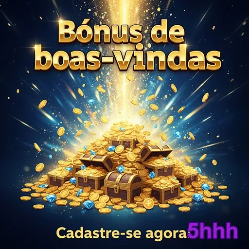 Imagem de boas-vindas da 5hhh, destacando o bônus especial para novos usuários.